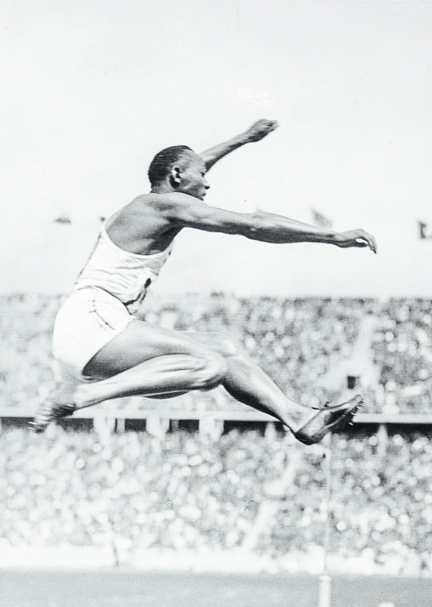 Jesse Owens: Sieger des 220-Yards-Hürdenlauft