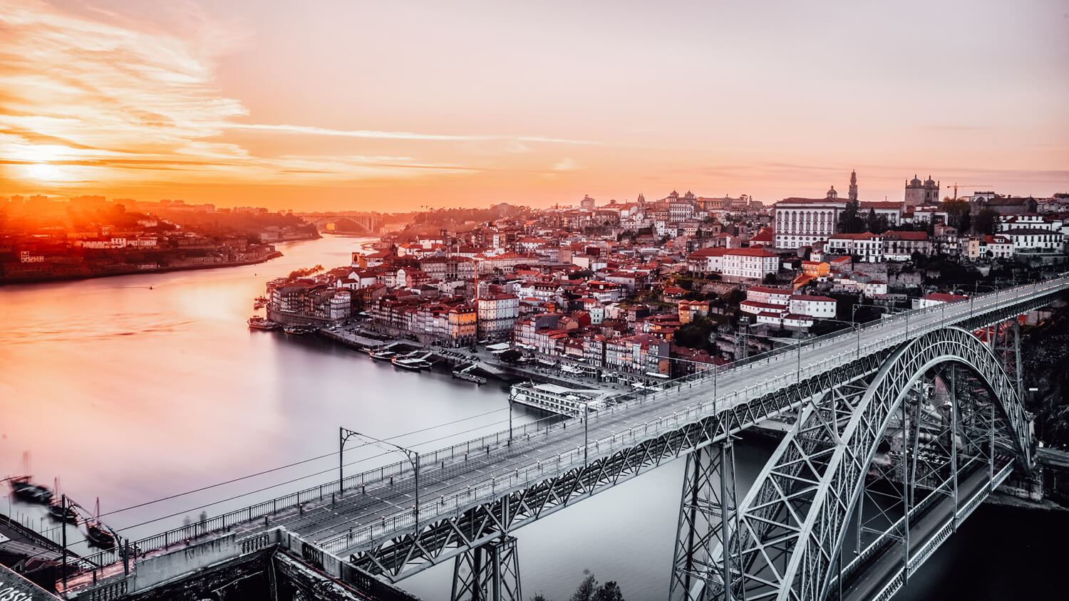 Sonnenuntergang in Porto t